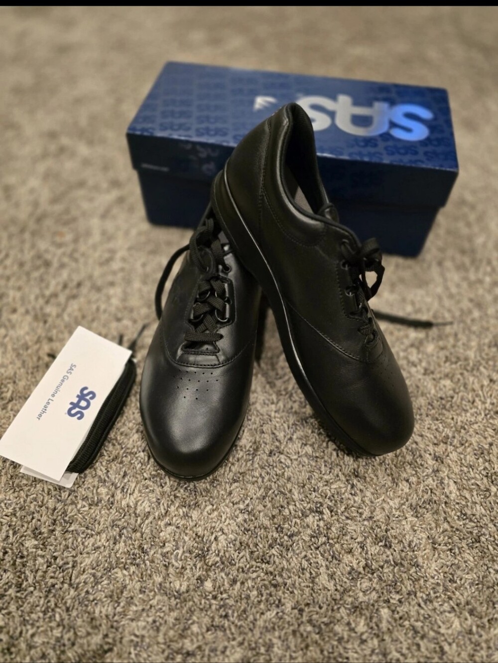 SAS Free Time Black, Women's Walking Shoes Size 10.5N